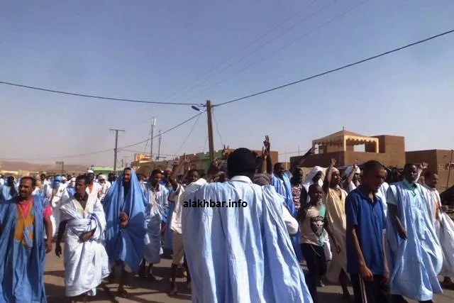 جانب من مظاهرات مدينة النعمة ظهر اليوم الجمعة (الأخبار)