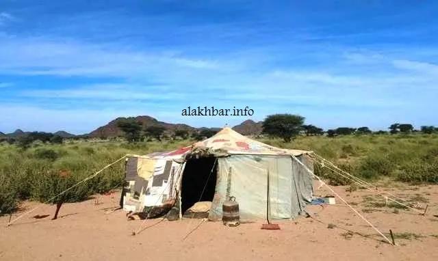 منظر من قرية "بير مريم" قرب مدينة بير أم اكرين في الشمال الموريت?