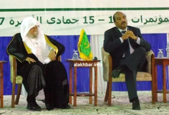 الرئيس الموريتاني محمد ولد عبد العزيز والأمين لرابطة العالم الإسلام