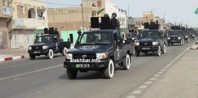 سيارة تابعة للدرك خلال الاستعراض العسكري نوفمبر الماضي في مدينة انو?