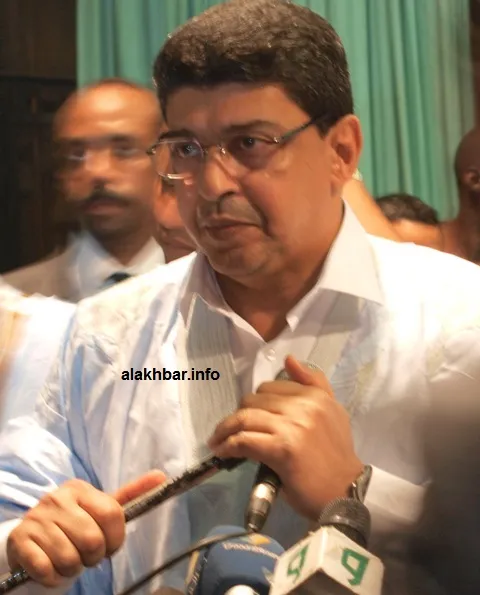 رئيس حزب الاتحاد من أجل الجمهورية سيد محمد ولد محم خلال كلمته أمام شب