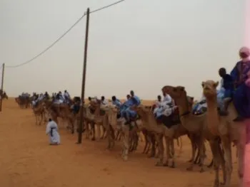 استقبال شعبي لولد عبد العزيز بمدخل انبيكت لحواش