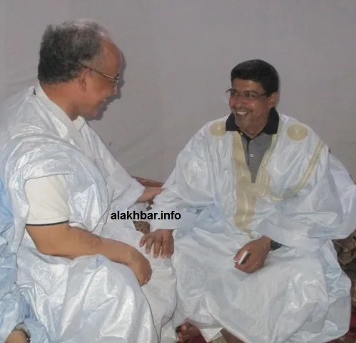 رئيس حزب الاتحاد من أجل الجمهورية سيدي محمد ولد محم، والوزير الأمين ?