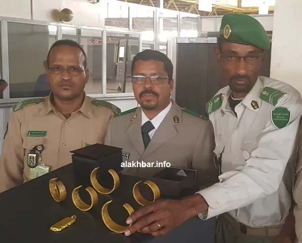 الكمية التي صادرتها الجمارك وهي في قبضتهم بمطار نواكشوط