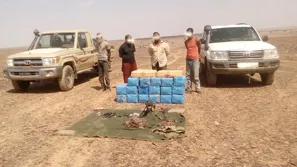 إحدى العصابات الموقوفة لدى الجيش كما نشرت على موقعه الإلكتروني