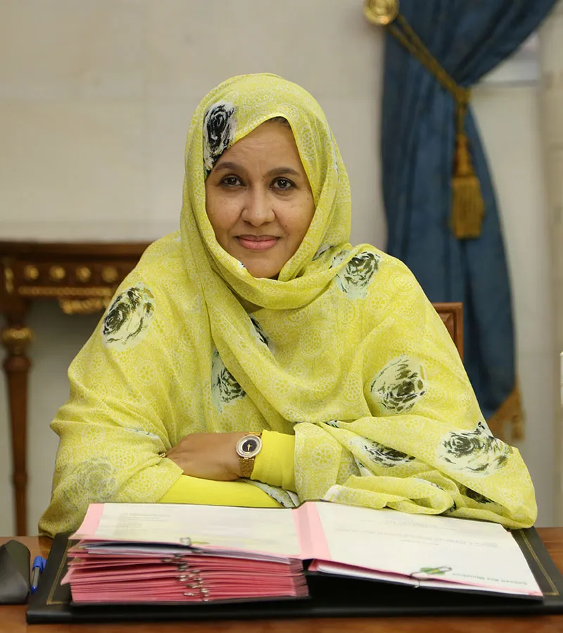 وزيرة الزراعة لمينة بنت القطب ولد امم