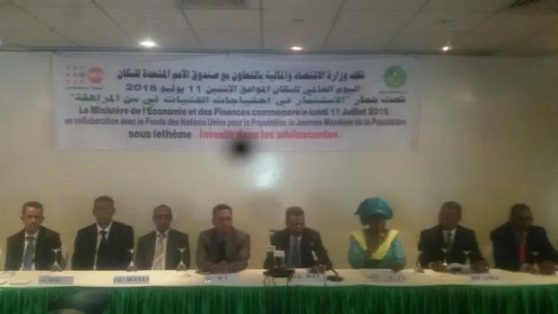 منصة الاحتفال باليوم العالمي للسكان في موريتانيا