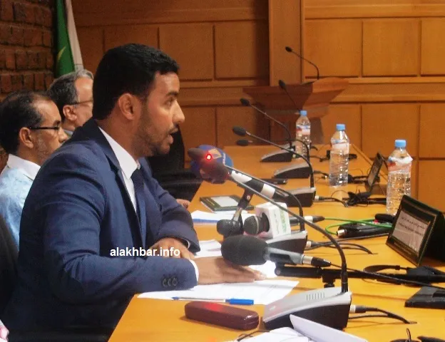 رئيس المجلس الأعلى للشباب محمد يحي ولد الطالب إبراهيم خلال كلمته الا