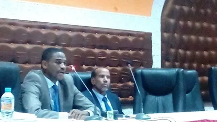 هيئة الدفاع في ملف آمريشة خلال مؤتمر صحفي مساء أمس