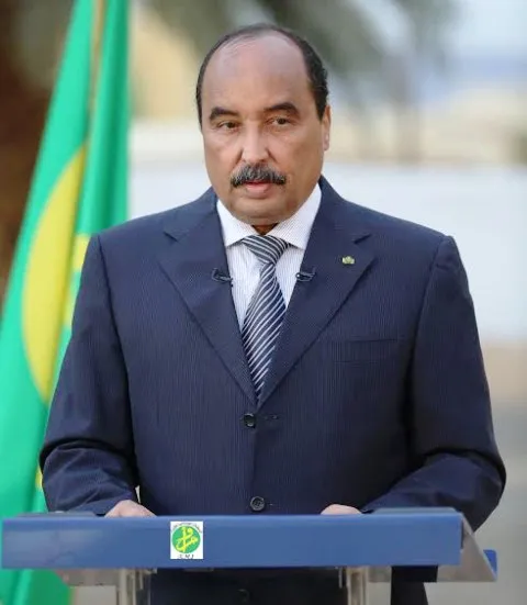 الرئيس الموريتاني محمد ولد عبد العزيز خلال خطابه بمناسبة الذكرى الس?