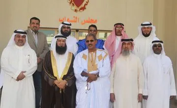 النائب الثاني لرئيس البرلمان البحريني خلال استقباله للنائب البرلما?