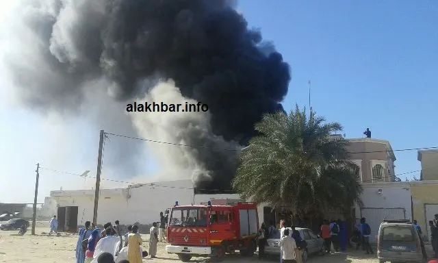 حريق قناة المرابطون تسبب في تدمير معدات البث المباشر
