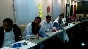 جانب من مشاركة الصحفيين في الدورة التكوينية في الاعلام والهجرة بنوا?