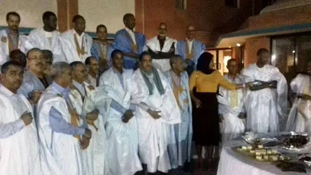 أطر شركة المحروقات والأملاك المعدنية خلال حفل تكريم مديرها المنصف م?
