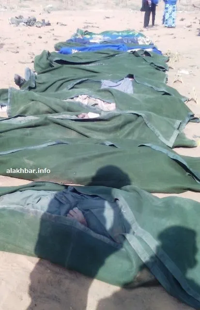 بعض القتلى في الانفجار الذي وقع صباح اليوم في غاو شمالي مالي