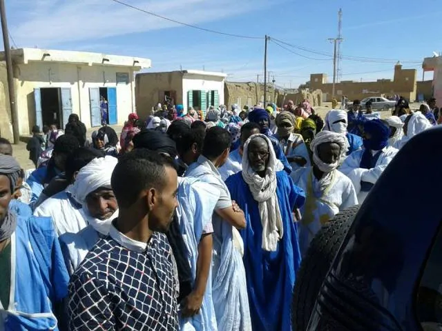 جانب من التظاهرة صباح اليوم (الأخبار)