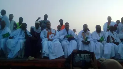 جانب من حضور قادة تنسيقية المعارضة مساء اليوم في نواذيبو (تصوير الأخ?