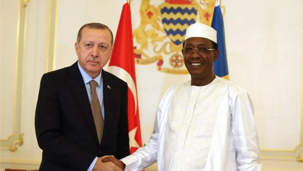 الرئيسان اتشادي إدريس ديبي والتركي رجب طيب أوردوغان.