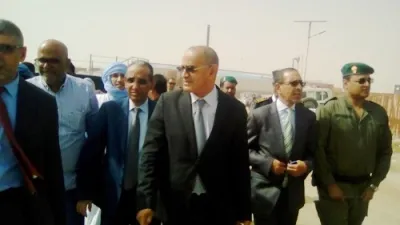 جانب من زيارة وزير الصيد رفقة الوالي المساعد وحاكم المقاطعة ومدير ال