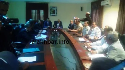 جانب من الاجتماع المنعقد مساء اليوم في ولاية نواذيبو / تصوير الأخبار