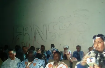 جانب من حفل الإنضمام الرسمي في مدينة نواذيبو / تصوير الأخبار