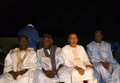 جانب من حضور قيادات الحزب في المهرجان مساء اليوم/ تصوير الأخبار