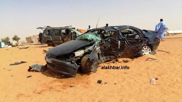 حادث سير سابق على طريق الأمل