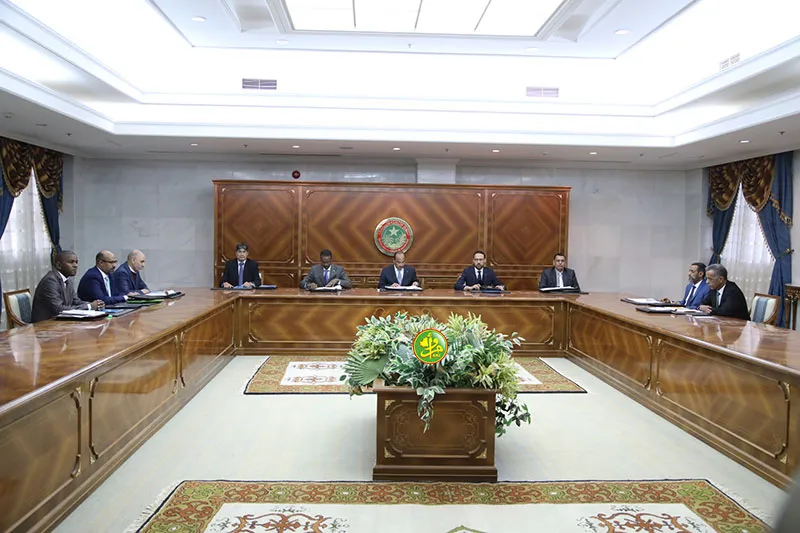 المجلس الأعلى للقضاء خلال اجتماعه اليوم بالقصر الرئاسي (وما)