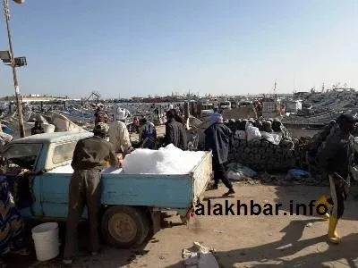 جانب من استعدادات الصيادين للتحضير للابحار في البحر/ تصوير الأخبار