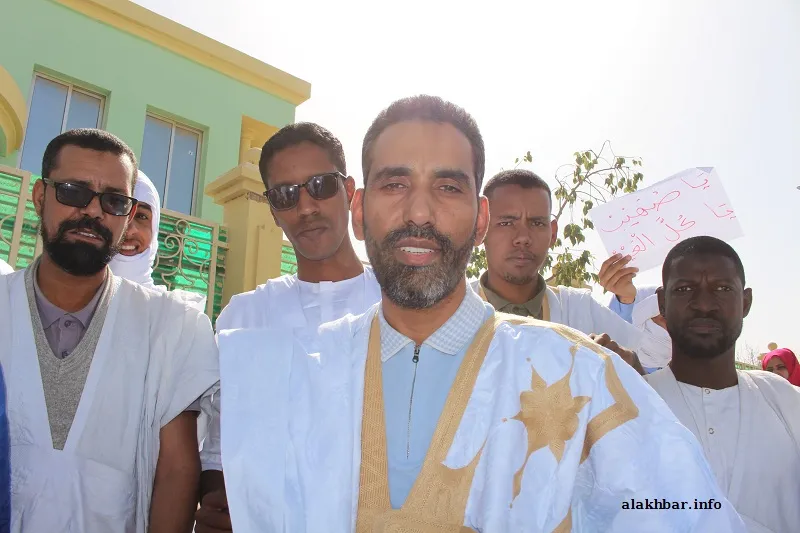 النائب البرلماني محمد بوي ولد الشيخ محمد فاضل خلال حديثه للأخبار الي