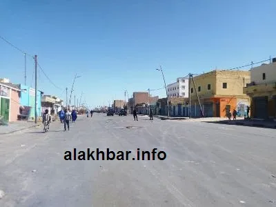 جانب من واجهة شارع النمروات أمس في نواذيبو/ الأخبار