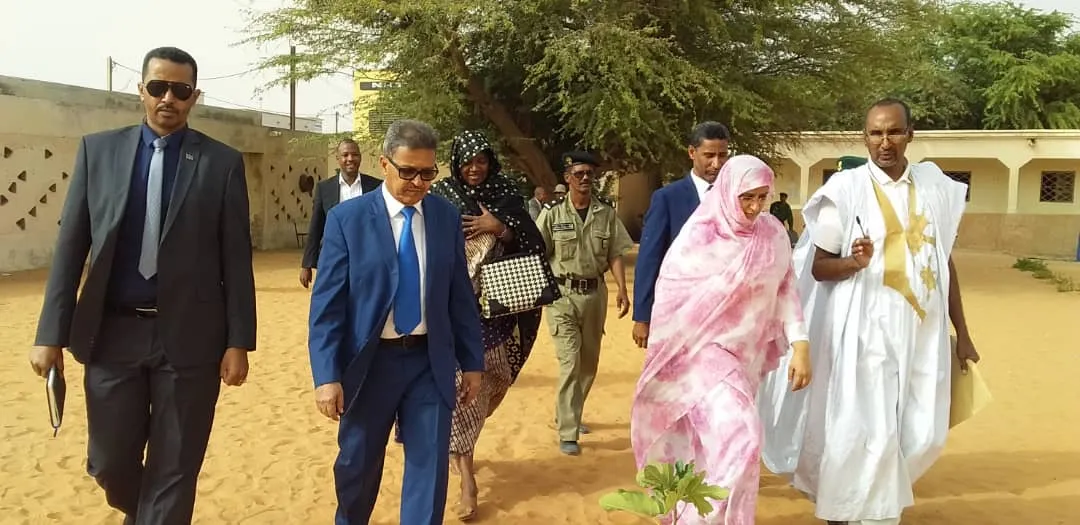 وزيرة التهذيب والتكوين المهني خلال زيارتها لثانوية الجديدة بمقاطعة 