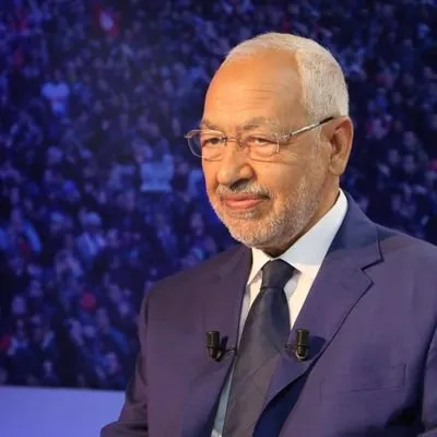 زعيم حزب النهضة التونسي الشيخ راشد الغنوشي