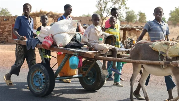 exode-rural-refugie-fuir-deplace-personne-population-centre-mopti-sinistre-rescape-dogon-peulh-anes-villageois-voyage