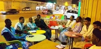 جانب من الفضاء الحواري في أول حلقة له بمدينة نواذيبو بعيد انقطاع دام 