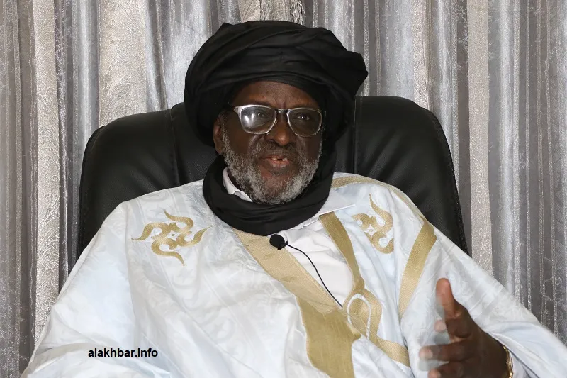 عضو لجنة تسيير حزب الاتحاد من أجل الجمهورية بيجل ولد هميد خلال حديثه 