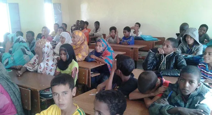 جانب من التلاميذ في أحد مؤسسات نواذيبو/ أرشيف الأخبار
