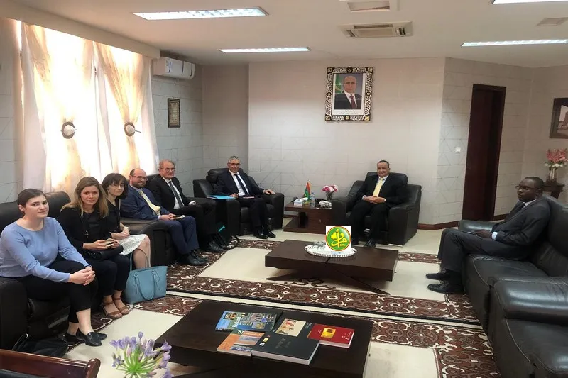 وزير الخارجية خلال لقائه ومع وفد تنسيق تحالف الساحل والسفير الفرنسي 