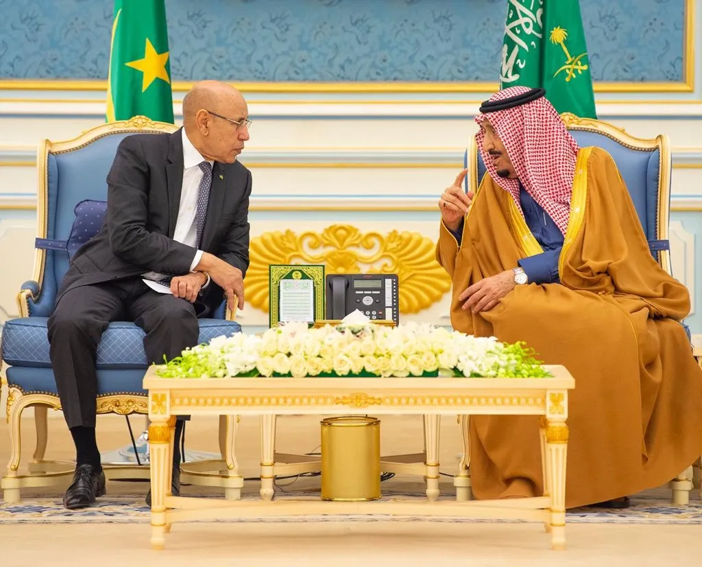 الرئيس الموريتاني محمد ولد الغزواني والملك السعودي  
