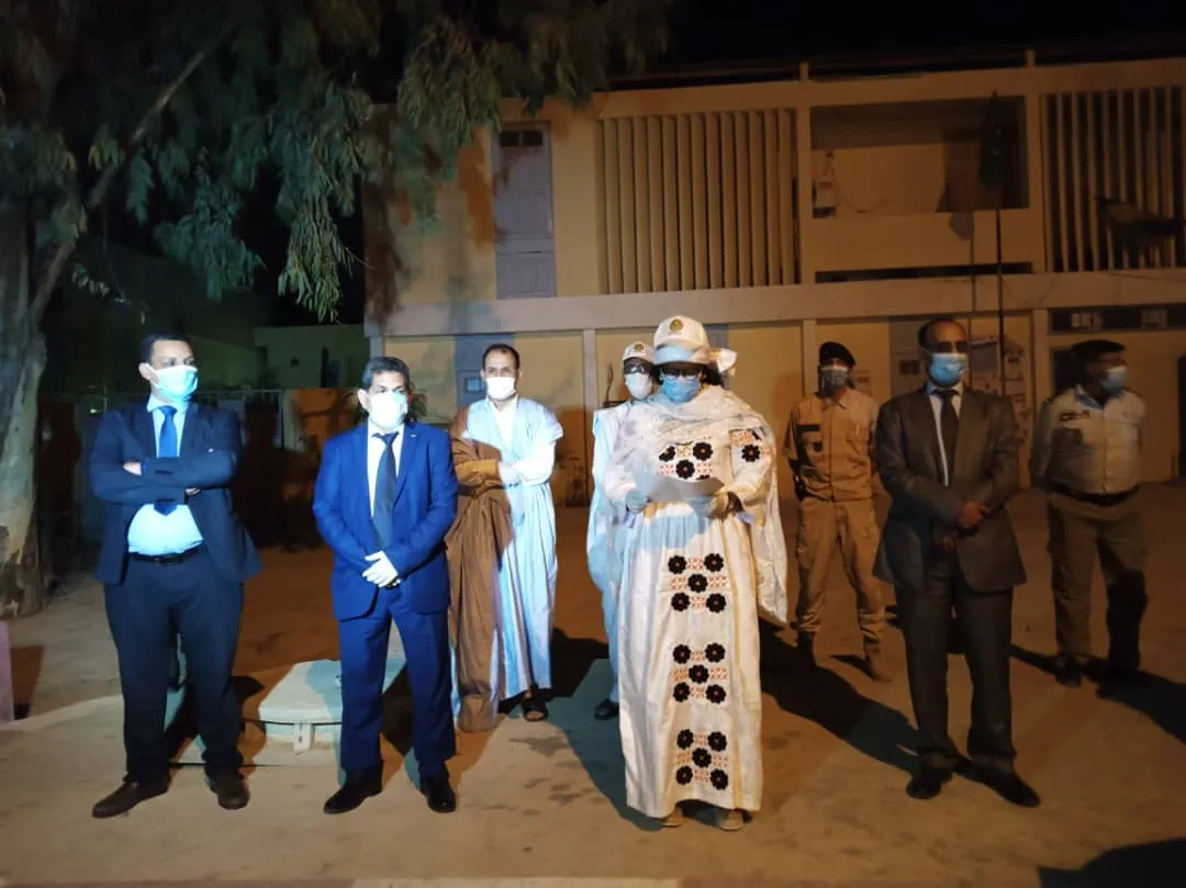 وزيرة الشؤون الاجتماعية خلال إطلاق العملية الليلة 