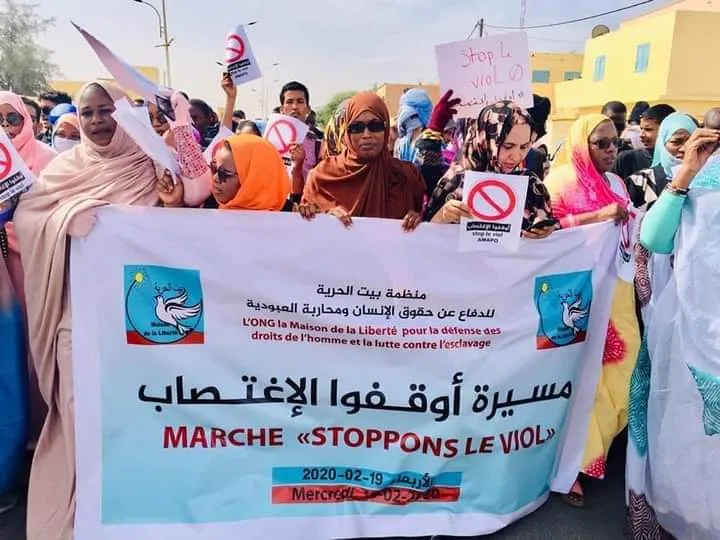 مسيرة سابقة ضد الاغتصاب بالعاصمة نواكشوط