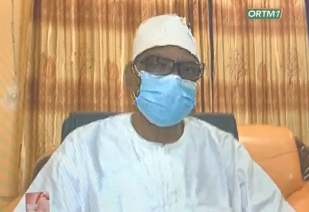 الرئيس المالي إبراهيم بوبكر كيتا لدى إعلانه الاستقالة