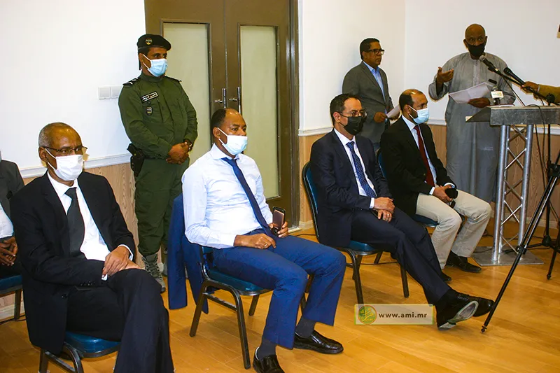 وزير التشغيل والشباب والرياضة الطالب ولد سيد أحمد خلال حفل توزيع الد