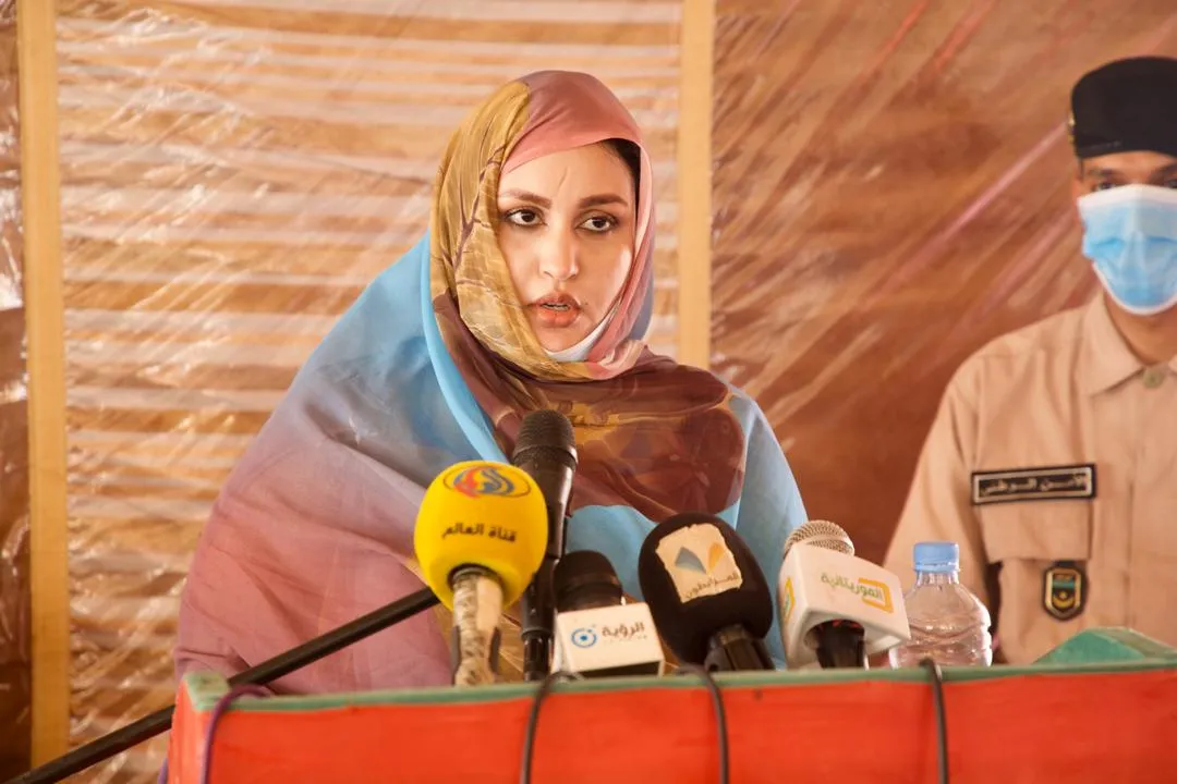 وزيرة الشؤون الاجتماعية والطفولة والأسرة الناها هارون الشيخ سيديا 