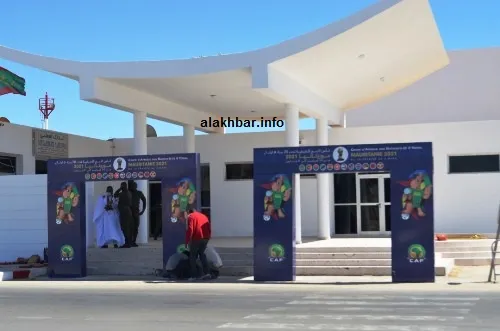 واجهة مطار نواذيبو الدولي مساء اليوم حيث بدأت المنتخبات في المجموعة 