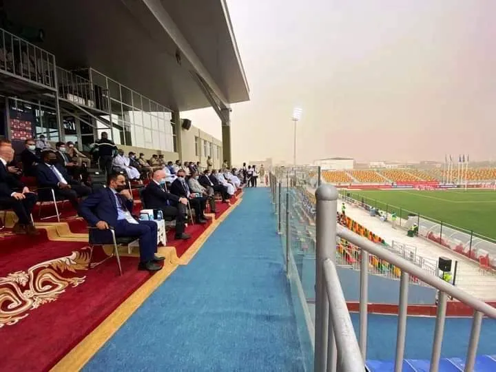 جانب من حضور رئيس الفيقا ورئيس الإتحادية الموريتانية لكرة القدم لأو?