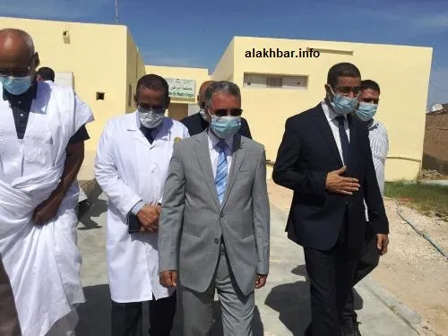 جانب من زيارة السلطات لمركز التصفية صباح اليوم/ الأخبار