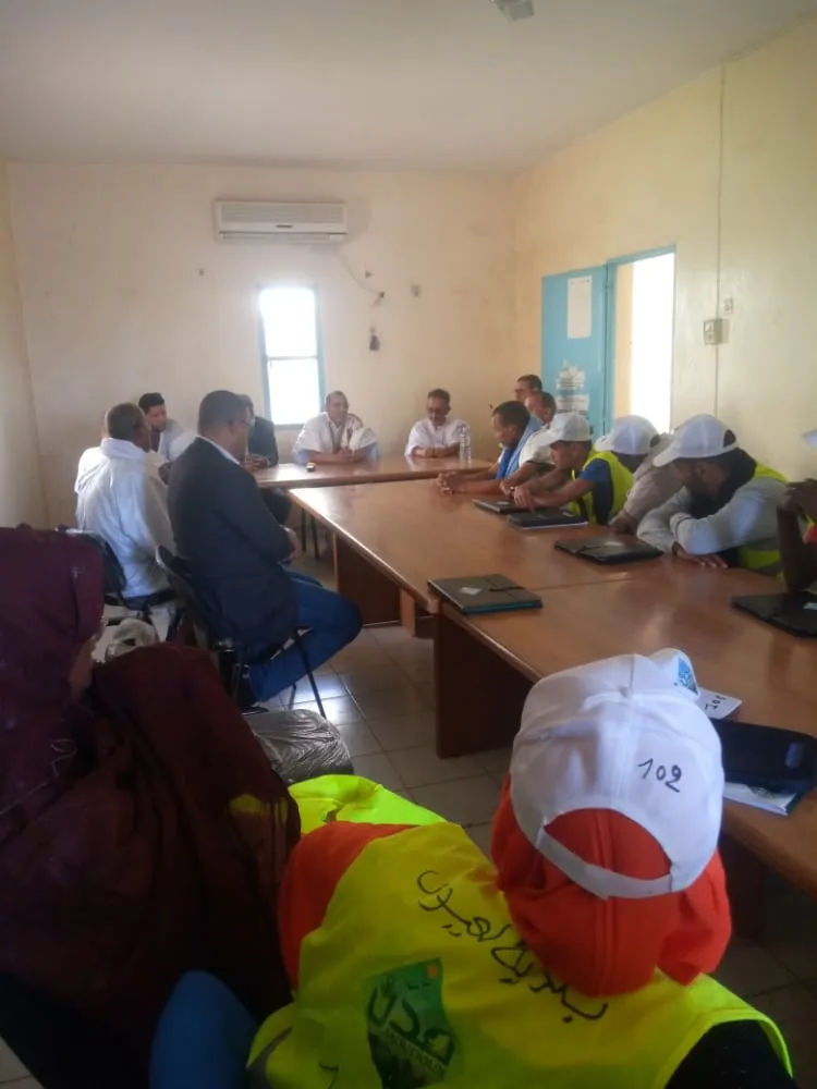 جانب من حفل إعلان انطلقة الإحصاء الجبائي الرقمي في بلدية العيون