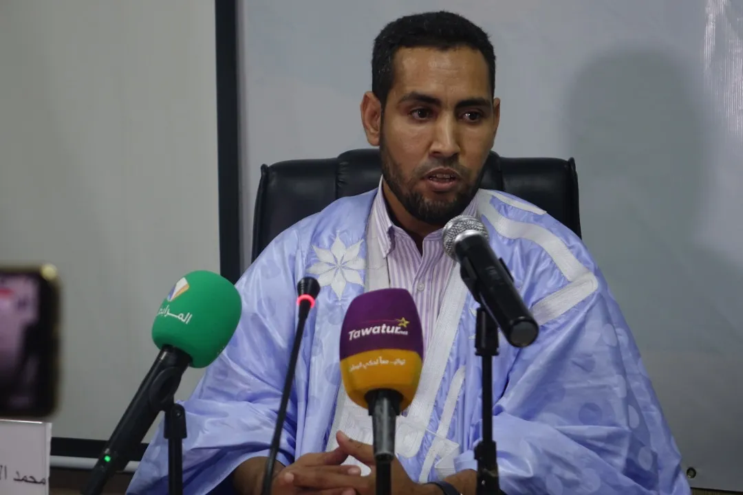 مفتش الشغل بولاية نواكشوط الغربية محمد الأمين محمد محمود خلال مشارك?
