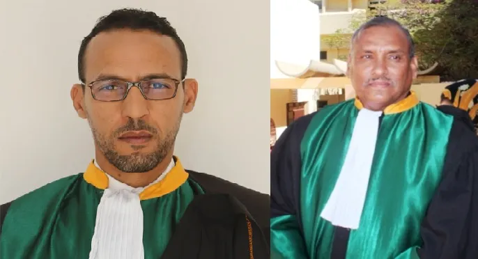 رئيس الهيئة القضائية المغاربية السيد ولد الغيلاني، ورئيس المحكمة ال